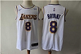 Lakers 8 Kobe Bryant White Nike Swingman Jersey,baseball caps,new era cap wholesale,wholesale hats
